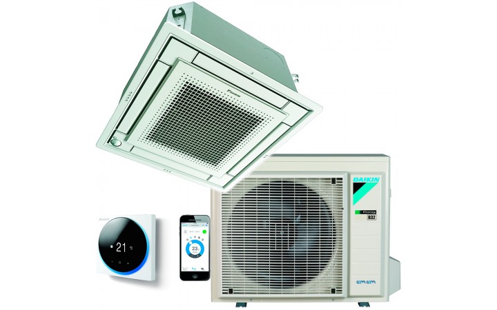 Kasetinis šilumos siurblys Daikin Fully Flat 3.4kW/4.2kW
