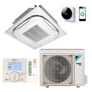 Kasetinis šilumos siurblys Daikin Round Flow 5.0kW/6.0kW