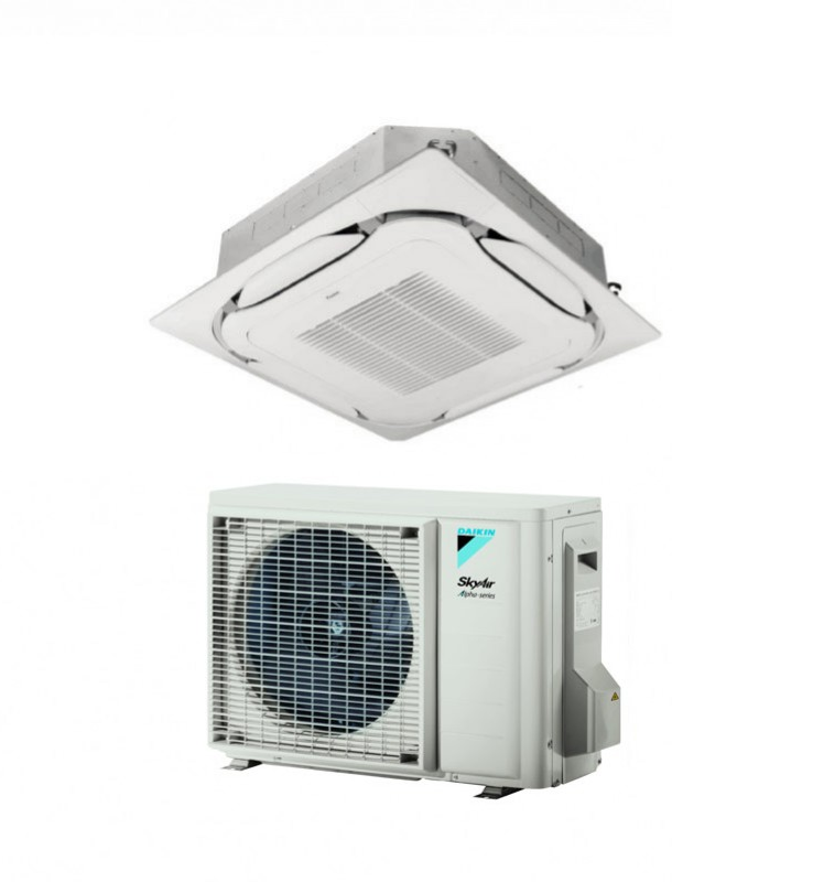 Kasetinis šilumos siurblys Daikin Round Flow. SkyAir Alpha serija 3.5kW/4.5kW