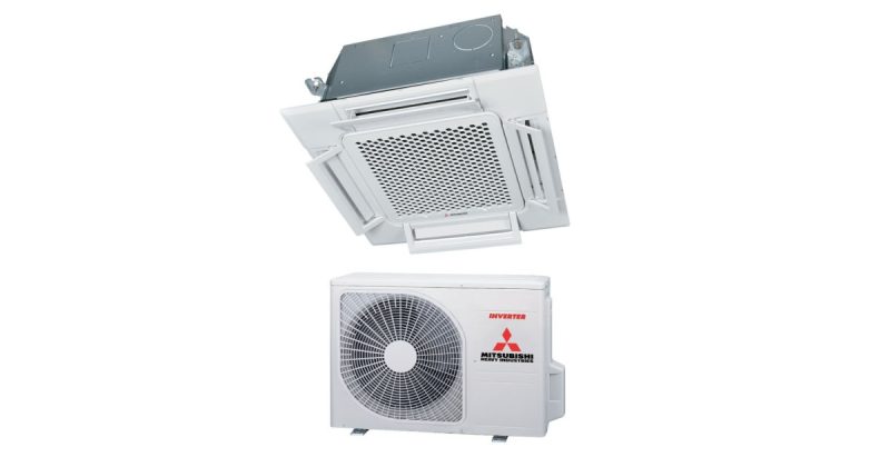 Kasetinis šilumos siurblys Mitsubishi Heavy FDTC 2.5kW/2.9kW