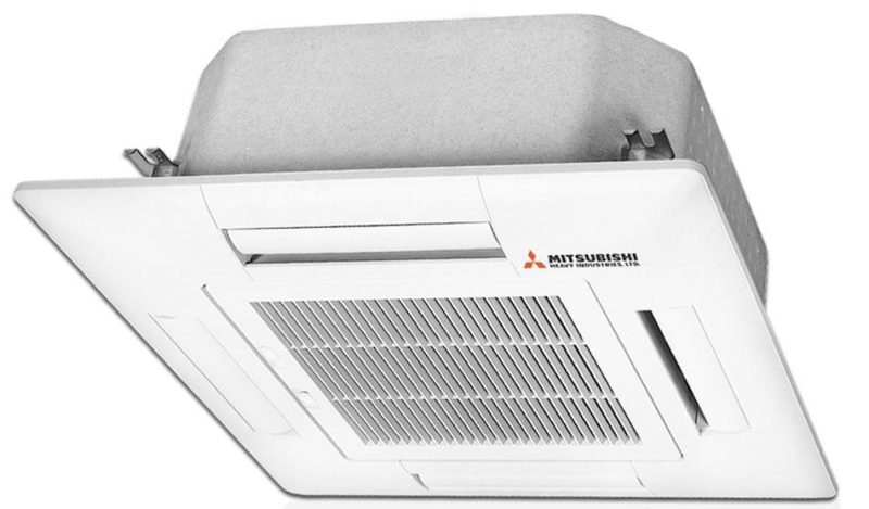 Kasetinis šilumos siurblys Mitsubishi Heavy FDTC 2.5kW/2.9kW