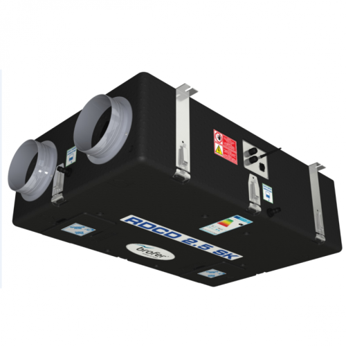 Rekuperatorius Brofer RDCD50SK 450 m³/val su plokšteliniu šilumokaičiu