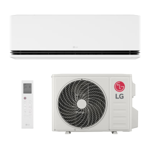Bevėjos oras oras šilumos siurblys LG Dualcool  AI Deluxe Soft Air 5.0/5.8kW