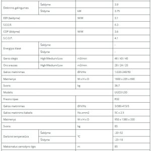 Lubinis kondicionierius LG Standart Inverter 12.1/13.5kW