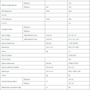 Kasetinis šilumos siurblys LG Standart-Inverter  12.1/13.5kW