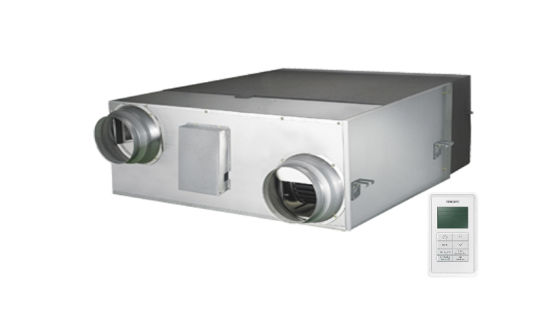 Rekuperatorius Samsung ERV AN050JSKLKN su priešpriešiniu šilumokaičiu ir valdikliu