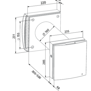 Mini rekuperatorius BLAUBERG VENTO Expert A50-1 PRO V.3 su valdymo pultu