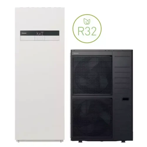 Split tipo oras-vanduo šilumos siurblys Panasinic  T-CAP K kartos, 16kW, su integruotu boileriu